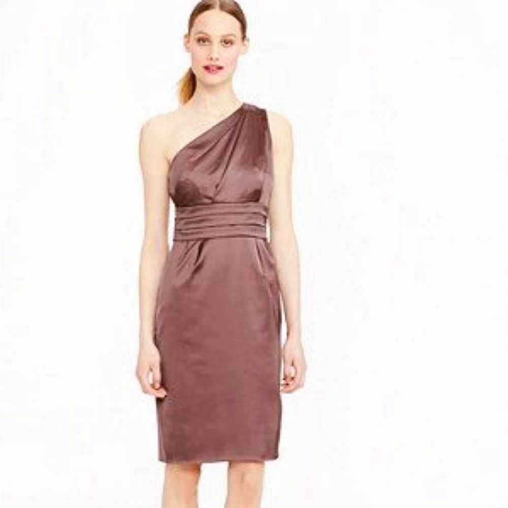 J.Crew Arianna stretch Satin dress NEW -14